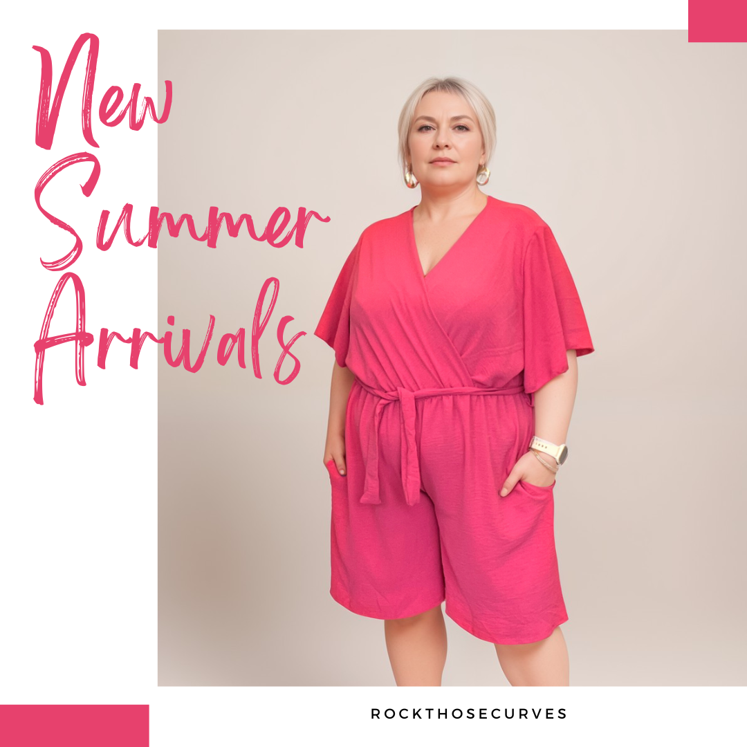 ROCKTHOSECURVES V NECK SHORTS JUMPSUIT