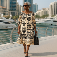Crochet Sleeve Off-Shoulder Gypsy Dress