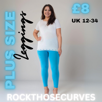 High-Waisted Plain Leggings