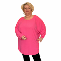 ROCKTHOSECURVES BATWING BUTTON CUFF LONG LENGTH BLOUSE WITH CUT OUT BACK