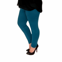 High-Waisted Plain Leggings