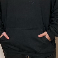 Signature Silver Diamante “R” Cotton Hoodie