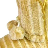 ROCKTHOSECURVES BEIGE / CREAM STRIPED SLIPPERS / SLIPPER BOOTS