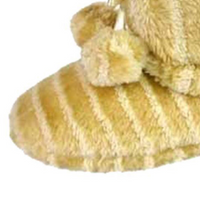 ROCKTHOSECURVES BEIGE / CREAM STRIPED SLIPPERS / SLIPPER BOOTS
