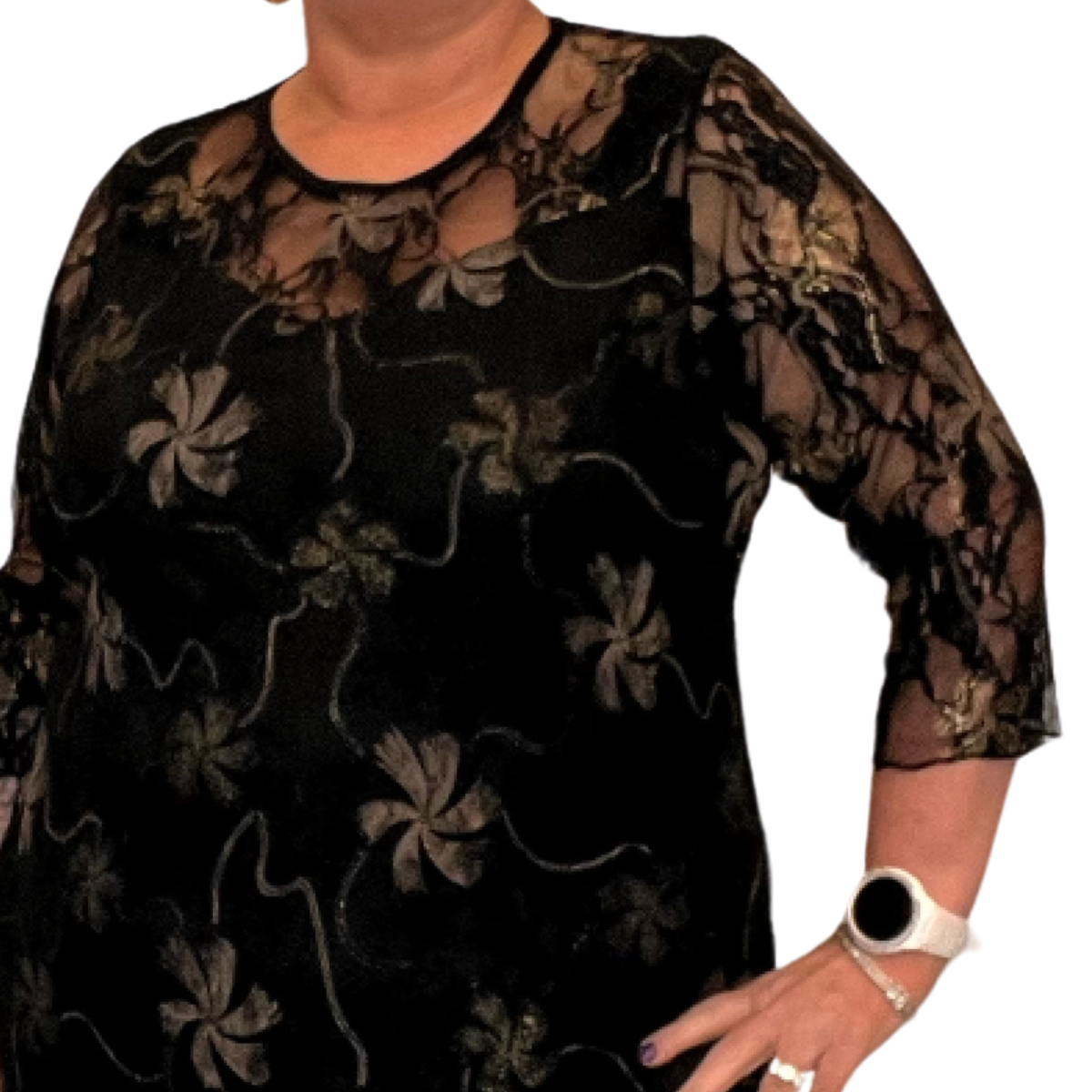 ROCKTHOSECURVES BLACK / GOLD EMBROIDERED FITTED LACE DRESS PARTY EVENING