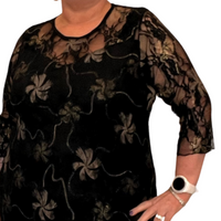 ROCKTHOSECURVES BLACK / GOLD EMBROIDERED FITTED LACE DRESS PARTY EVENING