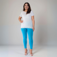 High-Waisted Plain Leggings
