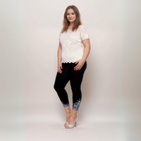 ROCKTHOSECURVES LINED LACE BLOUSE WITH SCALLOP HEM