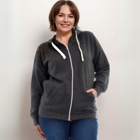 ZIP UP HOODIE PLUS SIZE JACKET
