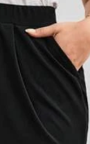 Black Elasticated Waist Trousers