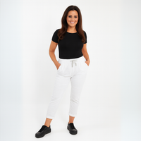 Stretchy Plain Trousers / Jeans with Side Pockets