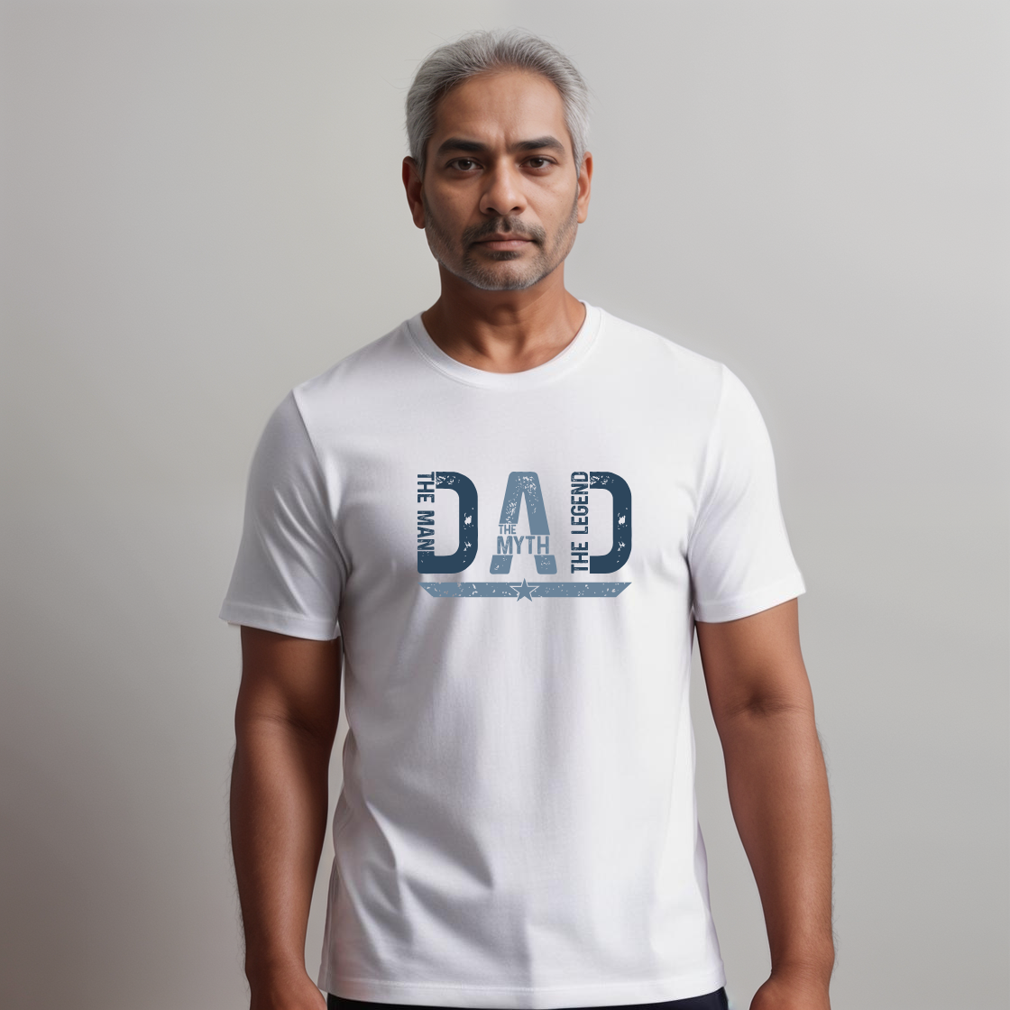 Men’s “Dad—The Myth, The Legend” Cotton T-Shirt