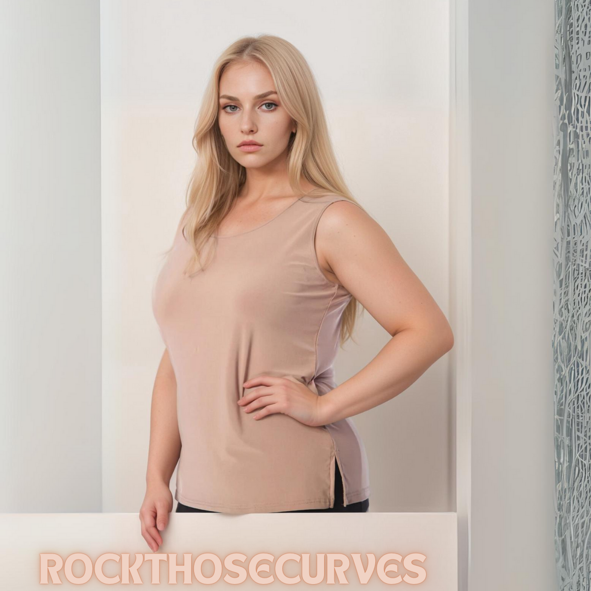 Viscose Sleeveless Cut Side Vest / T-shirt