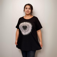 Studded Circle A-Line T-Shirt