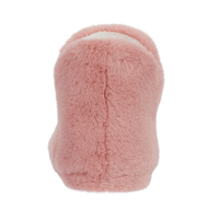 Pink Fluffy Plush Slippers Boots