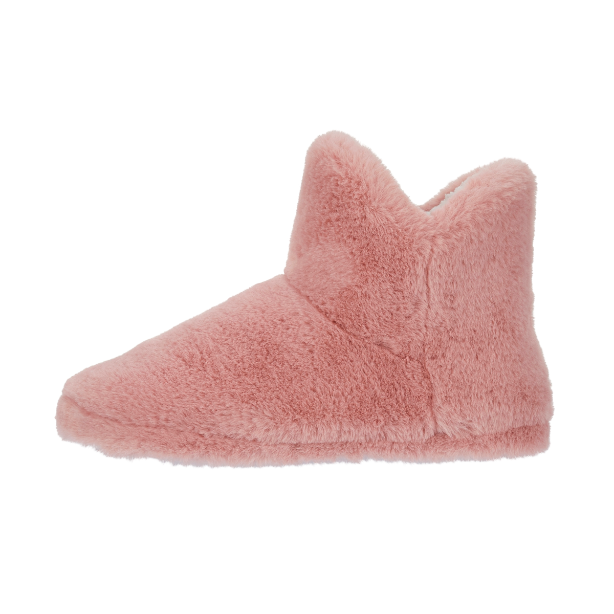 Pink Fluffy Plush Slippers Boots