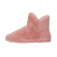 Pink Fluffy Plush Slippers Boots