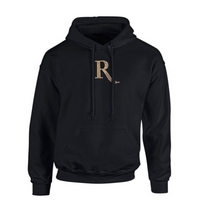 Signature Silver Diamante “R” Cotton Hoodie