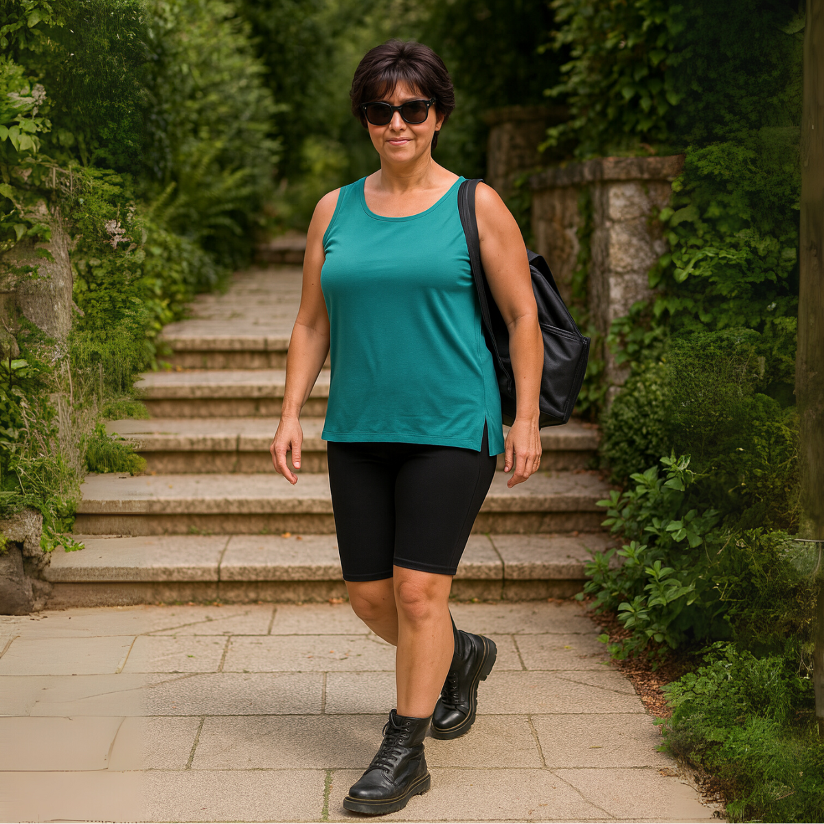 Viscose Sleeveless Cut Side Vest / T-shirt