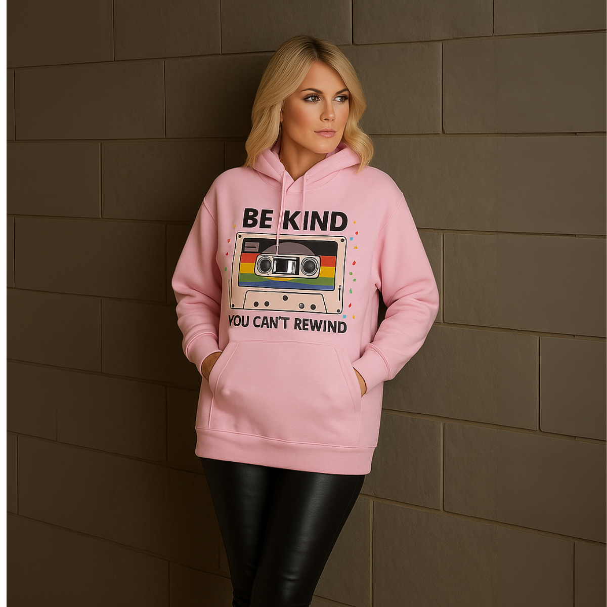 Oversized Be Kind Cotton Long Hoodie