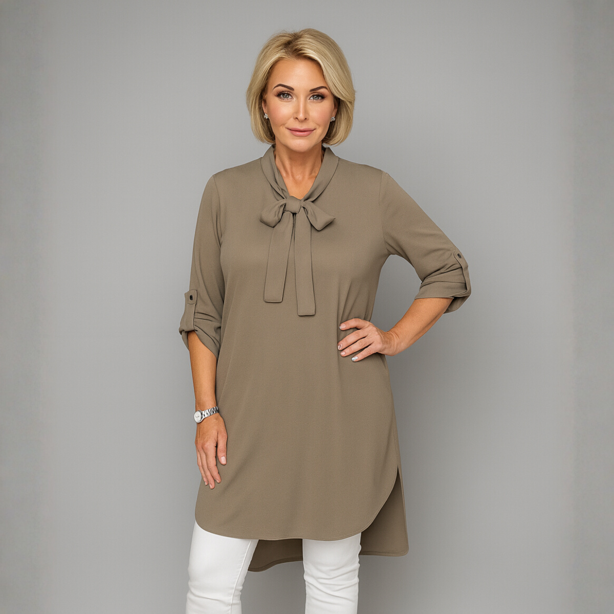Long Dipped Hem Top