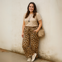 Elasticated Waist Pocket Palazzo Trousers