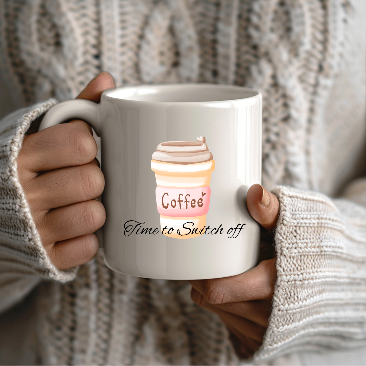 Time to Switch off Coffee Ceramic Mug