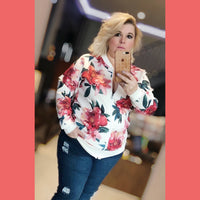 Zip Up lightweight Bomber Jacket - plus sizes too