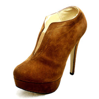 High Heel slip on shoe boots with platform + heel