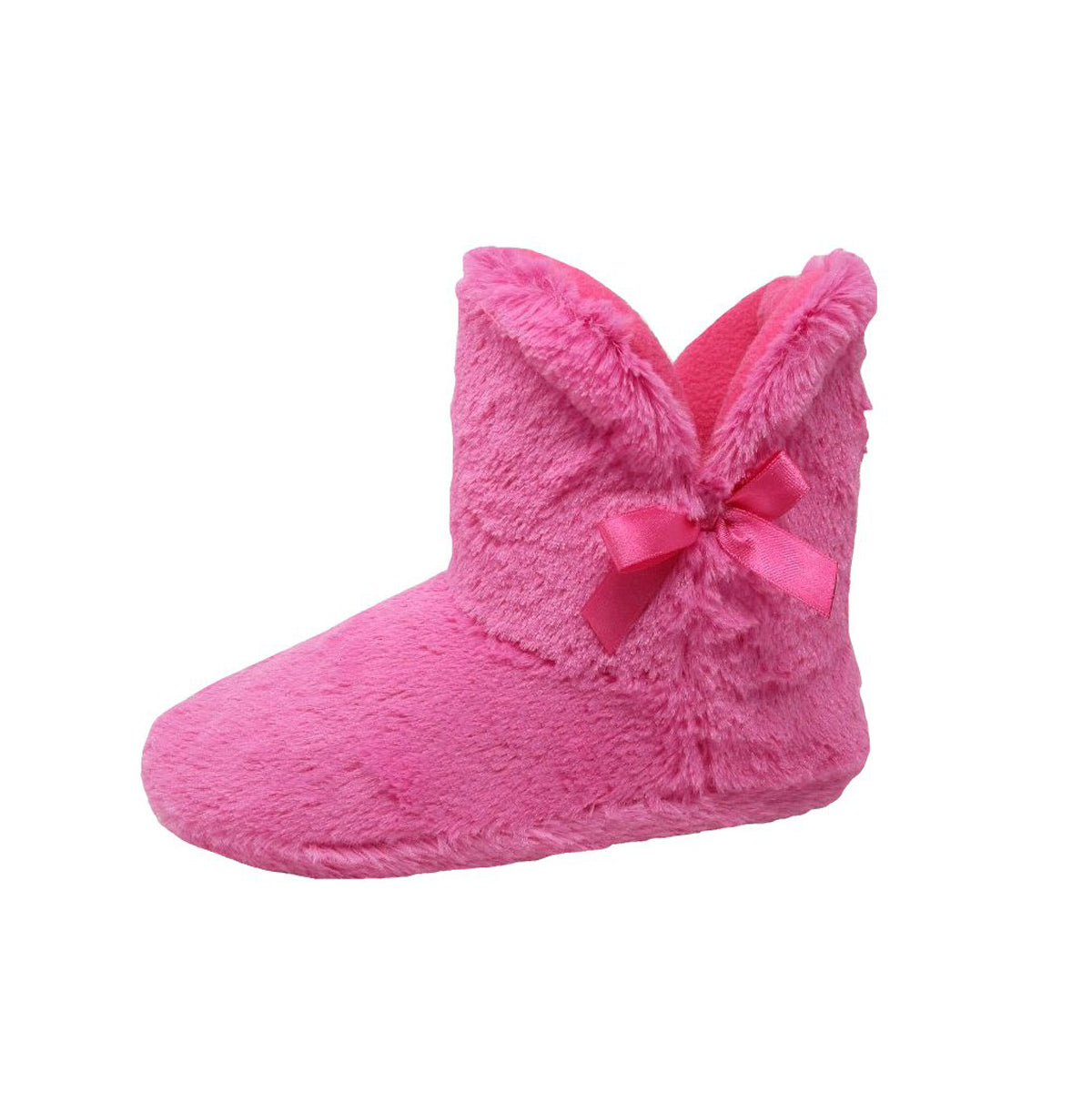 Fluffy Slipper Boots / slippers soft feel with side bow