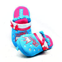 Childrens Princess crown open back slippers