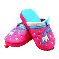 Childrens Princess crown open back slippers