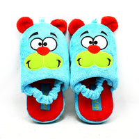 Monster face open back slippers childrens