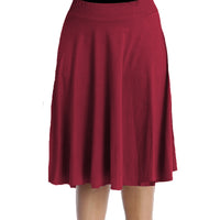 FAUX SUEDE ELASTICATED WAIST FULL SKATER SKIRT PLUS SIZES