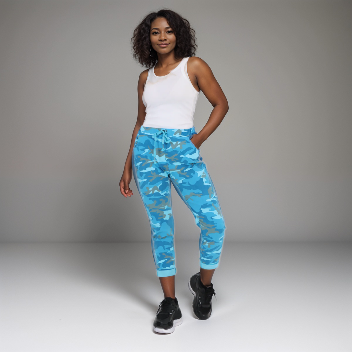 Stretch Camo-Print Denim Magic Trousers / Jeans