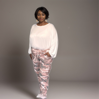 Stretch Camo-Print Denim Magic Trousers / Jeans