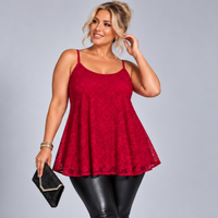 Strappy Lace Cami Top / Swing Vest