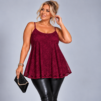 Strappy Lace Cami Top / Swing Vest