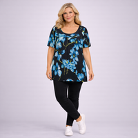 Short Sleeve Floral Smock Top