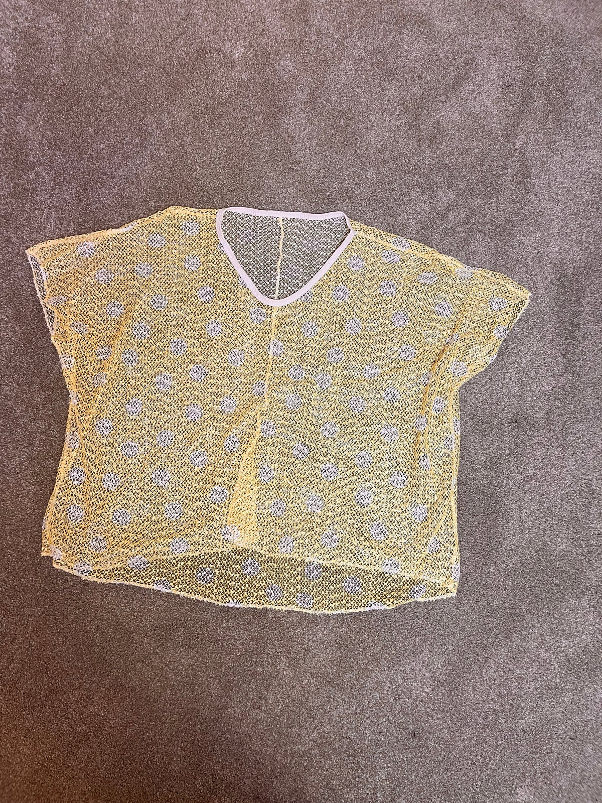 spotty netted jumper