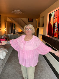 Loose fitting cotton blouse