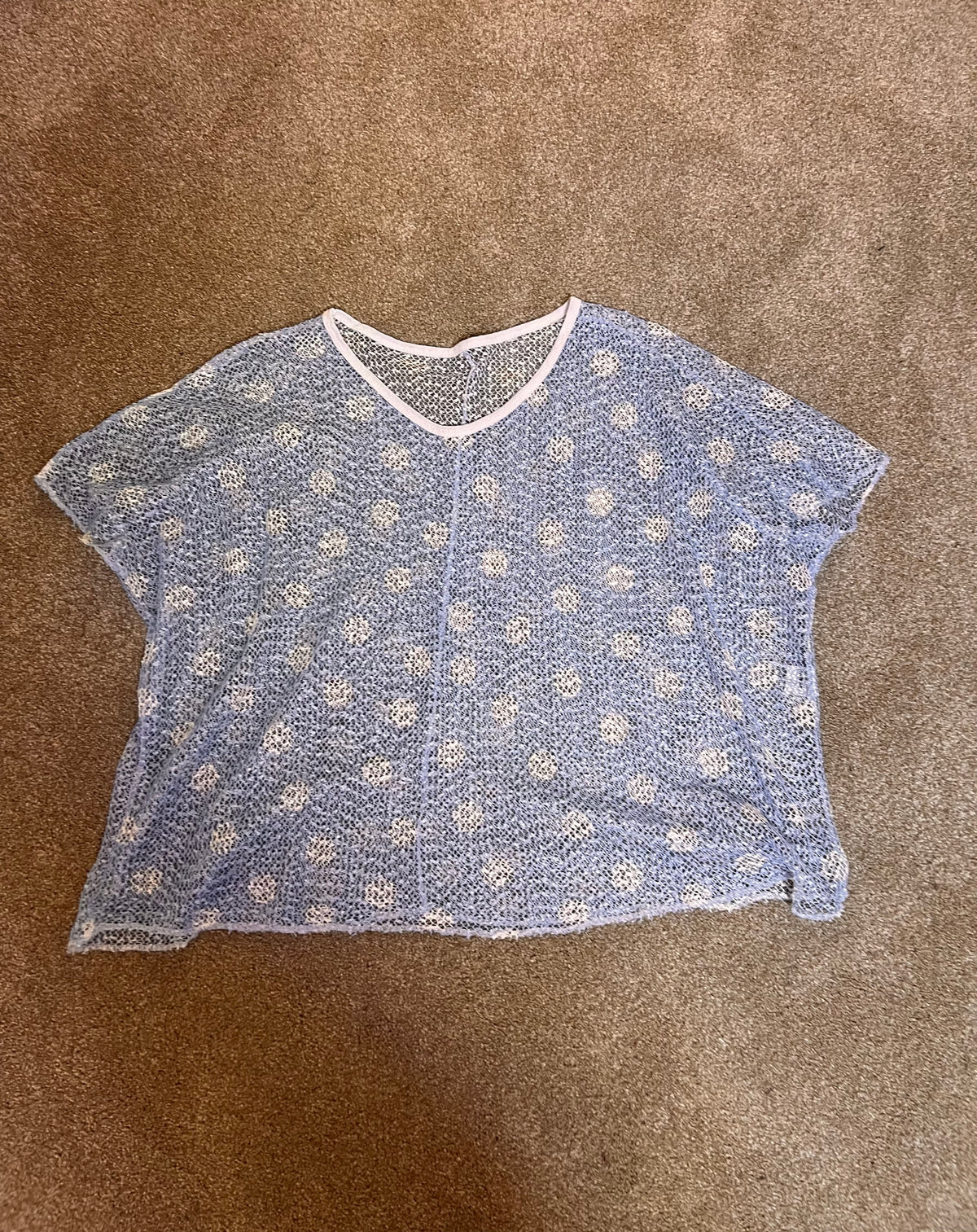 spotty netted jumper