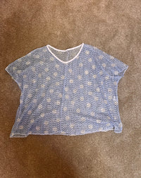 spotty netted jumper