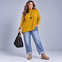 Turtle Neck Super Soft Fitted Sleeve Oversized Jumper