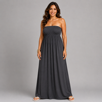Strapless Boob Tube Maxi Dress