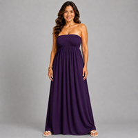 Strapless Boob Tube Maxi Dress