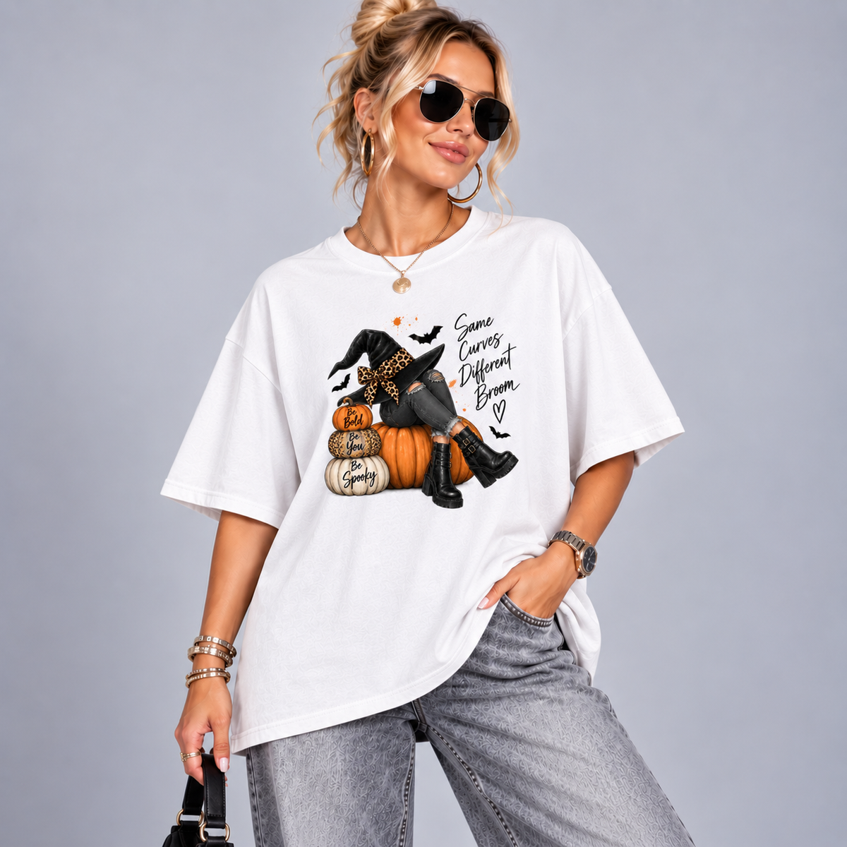 Same Curves Different Broom Halloween T-Shirt