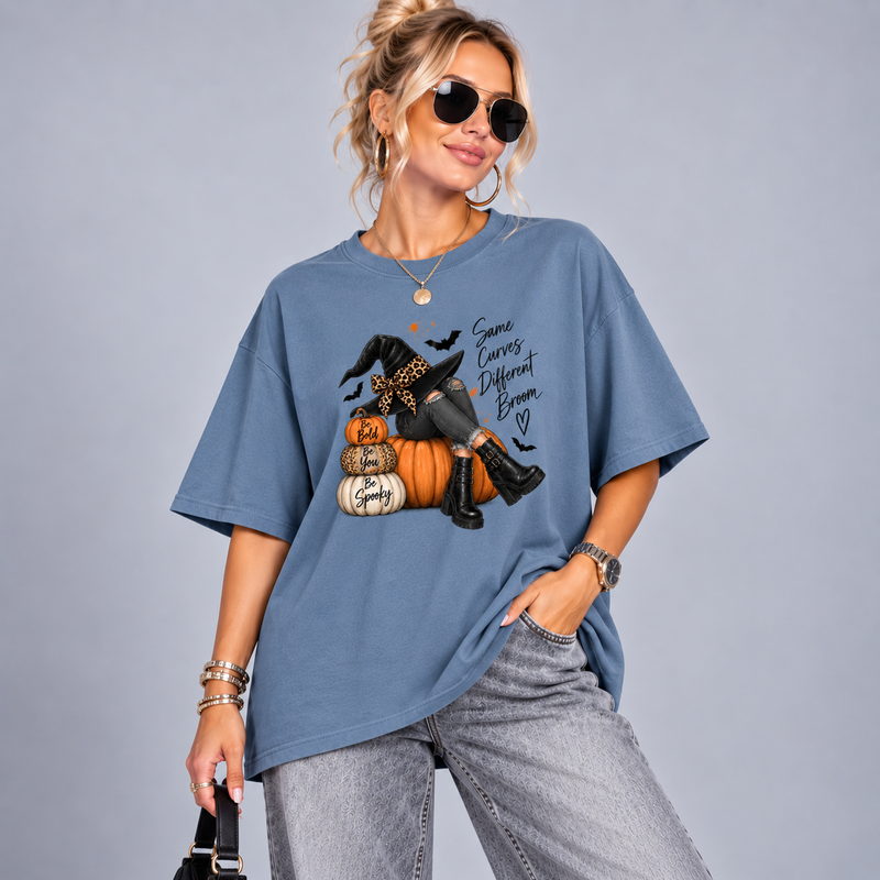 Same Curves Different Broom Halloween T-Shirt