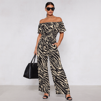 Bardot Wide Leg Jumpsuit With Pockets