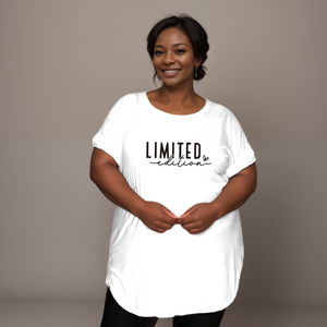 Limited-Edition Dipped-Hem T-Shirt